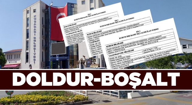 CHP'li Belediyede Doldur-Boşalt Oyunu!