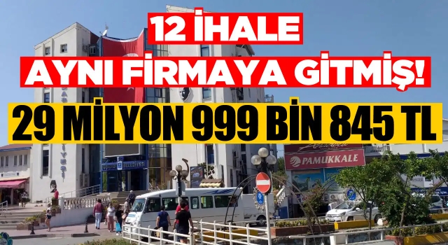 CHP'li Kuşadası Belediyesi'nden aynı firma 12 ihale almış!