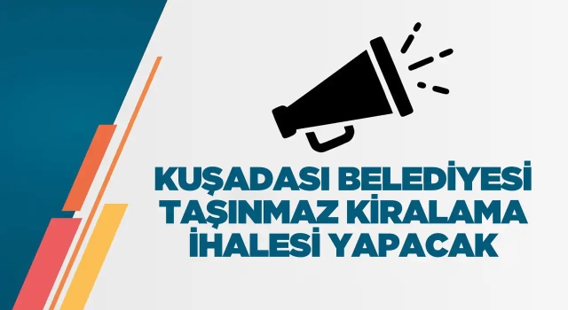 Belediye Taşınmaz Kiralama İhalesi Yapacak