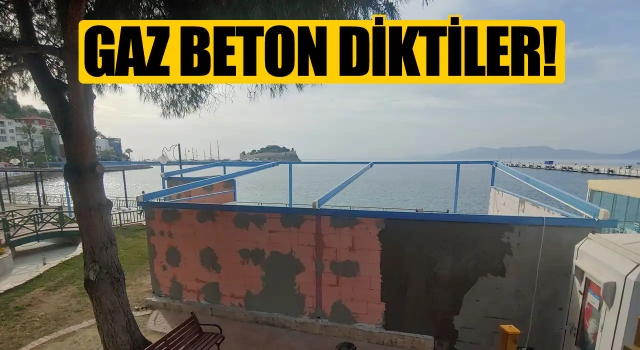 Kuşadası Belediyesi Parkın Göbeğine "Çin Seddi" Ördü!