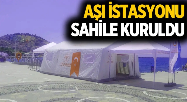 Kuşadası Sahiline Aşı İstasyonu Kuruldu