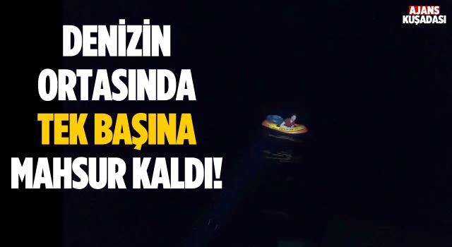 Lastik Botta Mahsur Kalan Göçmen Kurtarıldı!