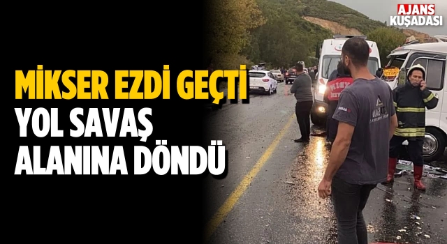 Karayolu Savaş Alanına Döndü 1 Ölü 5 Yaralı