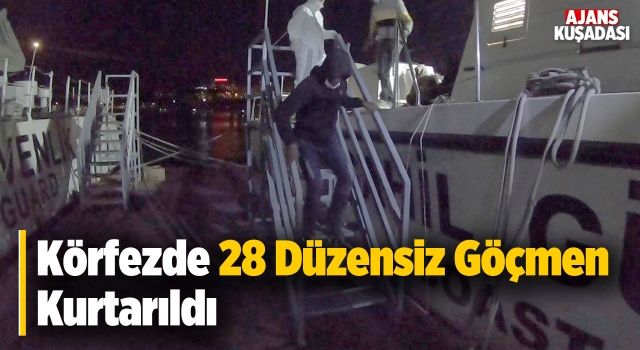 Kuşadası Körfezinde 28 Göçmen Kurtarıldı!