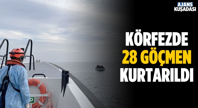 Kuşadası Açıklarında 28 Göçmen Kurtarıldı!