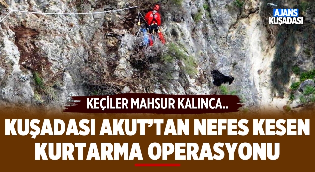 Kuşadası AKUT'tan Nefes Kesen Kurtarma Operasyonu!