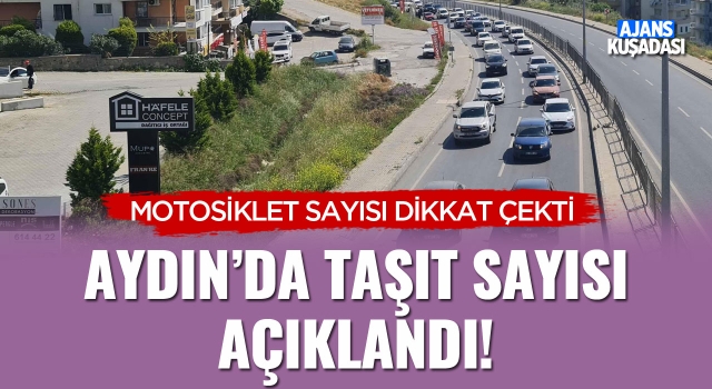 Aydın'da Taşıt Sayısı Açıklandı!