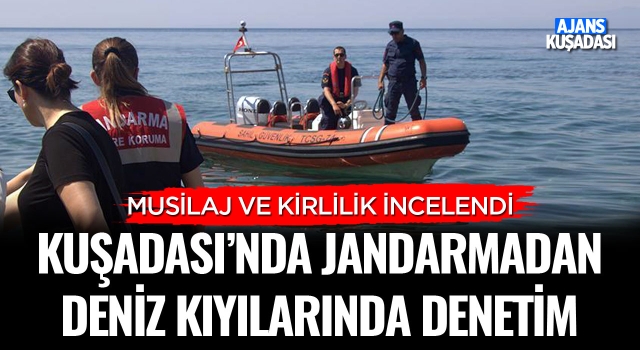 Kuşadası Jandarmadan Deniz Kıyılarında Denetim