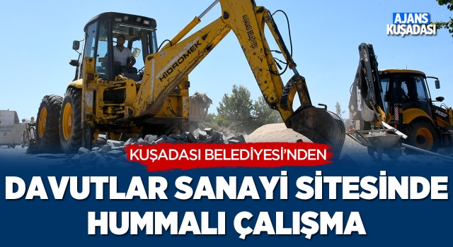 Belediye'den Davutlar Sanayi Sitesinde Hummalı Çalışma