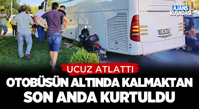 Otobüsün Altında Kalmaktan Son Anda Kurtuldu!