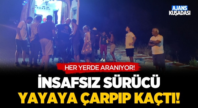 İnsafsız Sürücü Yayaya Çarpıp Kaçtı!