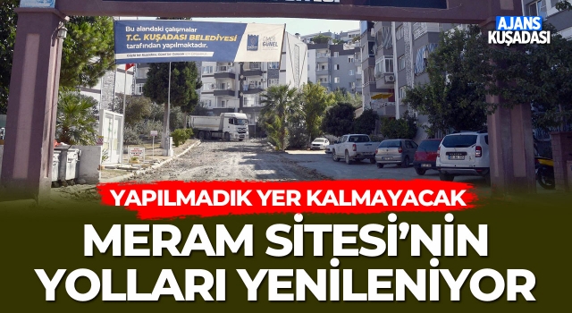 Meram Sitesi'nin Yolları Yenileniyor