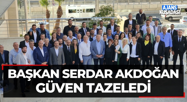 Ticaret Odası'nda Serdar Akdoğan Güven Tazeledi