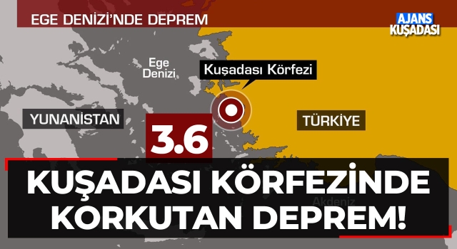 Kuşadası Körfezi'nde Korkutan Deprem!