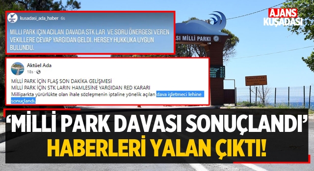 'Milli Park Davası Sonuçlandı' Haberleri Yalan Çıktı!