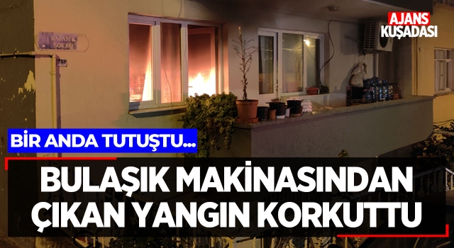 Bulaşık Makinesinden Çıkan Yangın Korkuttu!