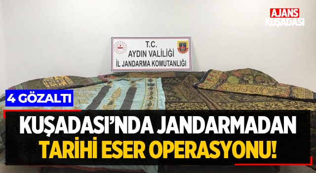 Kuşadası'nda Jandarmadan Tarihi Eser Operasyonu!