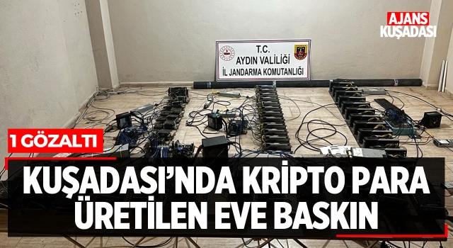 Kuşadası'nda Kripto Para Üretilen Eve Baskın