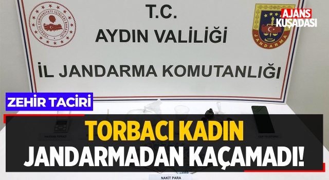 Torbacı Kadın Jandarmadan Kaçamadı!