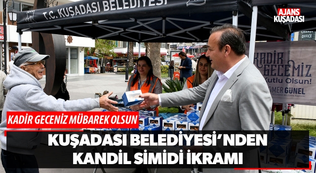 Kuşadası Belediyesi'nden Kandil Simidi İkramı