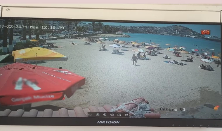 Kuşadası plajlarına kameralı güvenlik sistemi