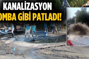 Kuşadası'nda Kanalizasyon Bomba Gibi Patladı!