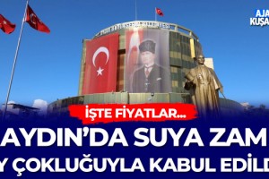 Aydın'da Suya Zam Oy Çokluğuyla Kabul Edildi!