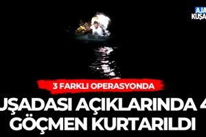 Kuşadası Açıklarında 40 Göçmen Kurtarıldı