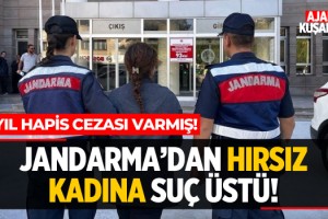 Jandarma'dan Hırsız Kadına Suç Üstü!