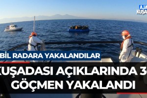 Kuşadası Açıklarında 36 Göçmen Yakalandı