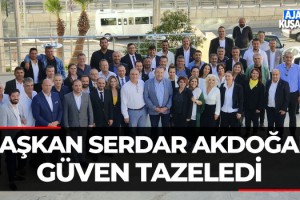 Ticaret Odası'nda Serdar Akdoğan Güven Tazeledi