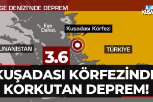 Kuşadası Körfezi'nde Korkutan Deprem!