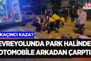 Çevreyolunda Park Halindeki Otomobile Arkadan Çarptı