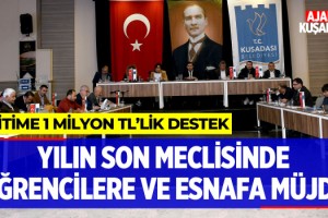 Yılın Son Meclisinde Öğrencilere ve Esnaflara Müjde!