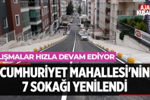 Cumhuriyet Mahallesinin 7 Sokağı Yenilendi