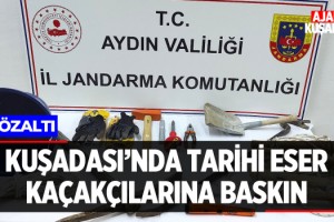 Kuşadası'nda Tarihi Eser Kaçakçılarına Baskın