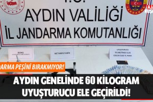 Aydın Genelinde 60 Kg Uyuşturucu Ele Geçirildi!