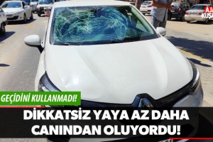 Dikkatsiz Yaya Az Daha Canından Oluyordu!