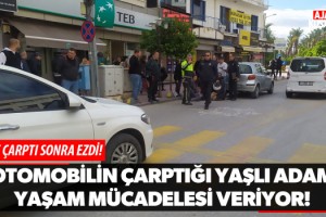 Otomobilin Çarptığı Yaya Yaşam Mücadelesi Veriyor!