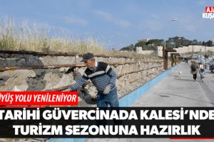 Tarihi Güvercinada Kalesi'nde Turizm Sezonuna Hazırlık