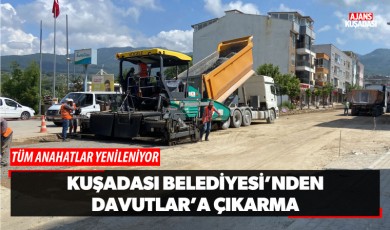 Kuşadası Belediyesi'nden Davutlar'a Çıkarma