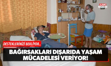 Bağırsakları dışarıda yaşam mücadelesi veriyor!