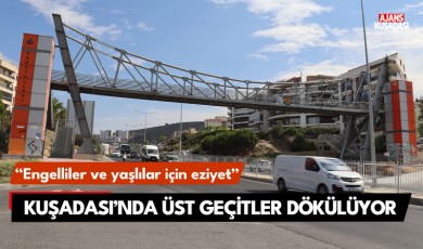 Kuşadası'nda üst geçitler dökülüyor!