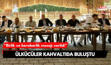 Kuşadası'nda ülkücüler kahvaltıda buluştu