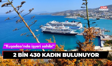 Kuşadası'nda işyeri sahibi 2 bin 430 kadın bulunuyor