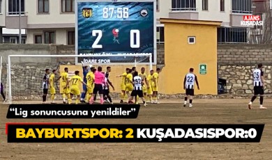 Kuşadasıspor deplasmanda 2-0 mağlup oldu