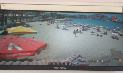 Kuşadası plajlarına kameralı güvenlik sistemi