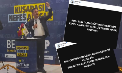 Kuşadası İyi Parti İlçe Başkanı Alp, Gazeteciyi tehdit etti!