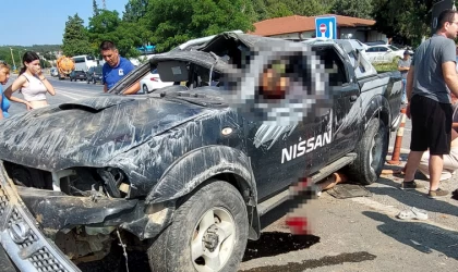 Çamlık'ta feci kaza! 1 ölü 1'i ağır 2 yaralı