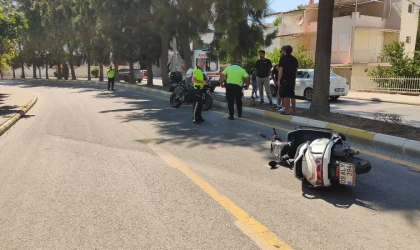 Kuşadası'nda motosiklet kazasında sürücü ağır yaralandı!
